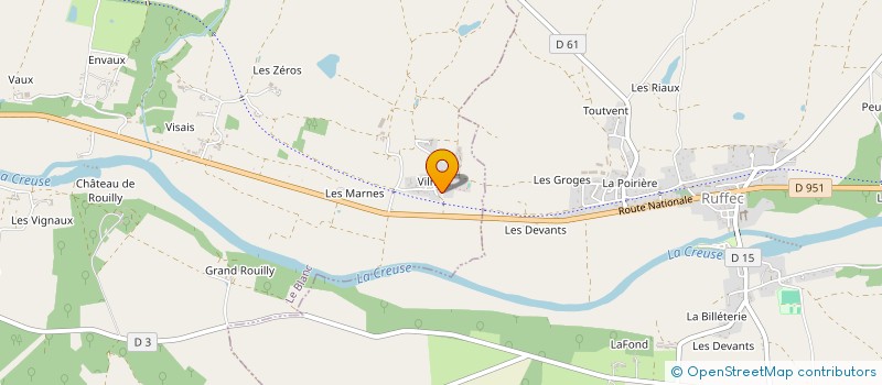 localisation de l'entreprise DU TERRIER à LE BLANC