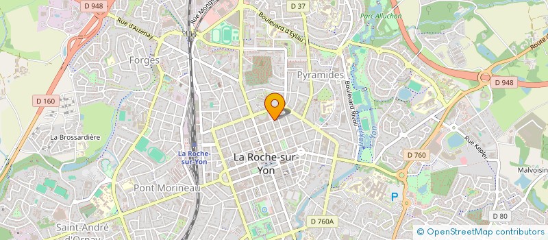 localisation de l'entreprise DU TERROIR  LA ROCHE-SUR-YON