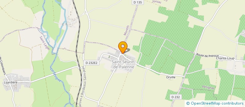 localisation de l'entreprise DU TERTRE à SAINT-SEURIN-DE-PALENNE