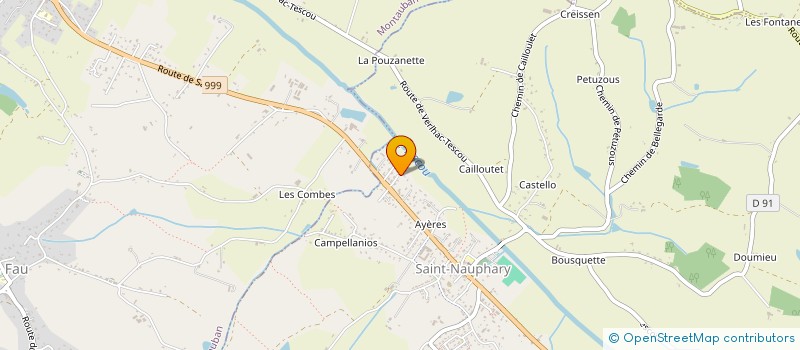 localisation de l'entreprise DU TESCOU  SAINT-NAUPHARY