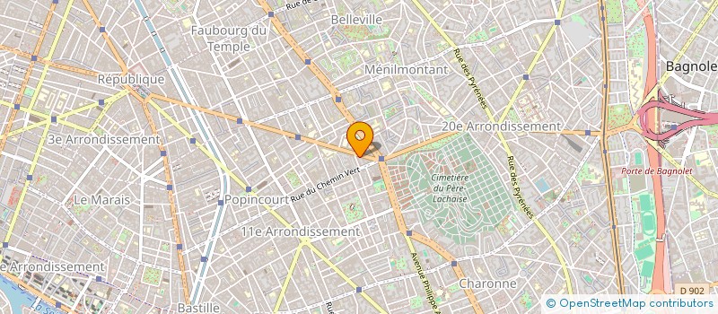 localisation de l'entreprise DU THEATRE 87 à PARIS