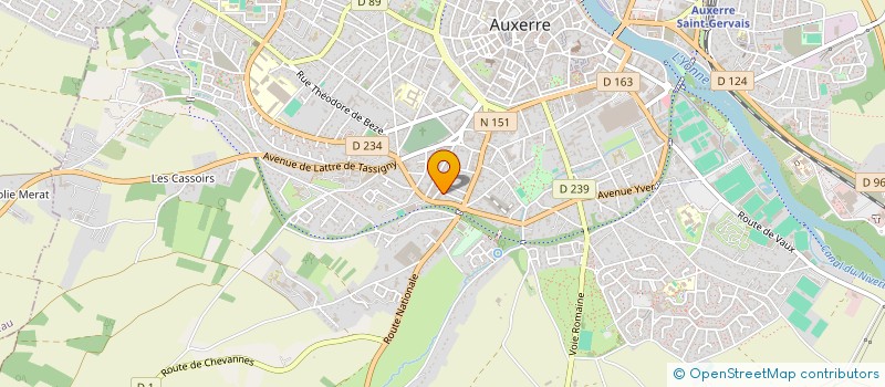 localisation de l'entreprise DU TILLEUL à AUXERRE