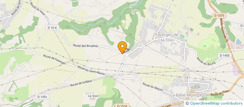 localisation de l'entreprise DU TILLEUL  FAVERGES-DE-LA-TOUR