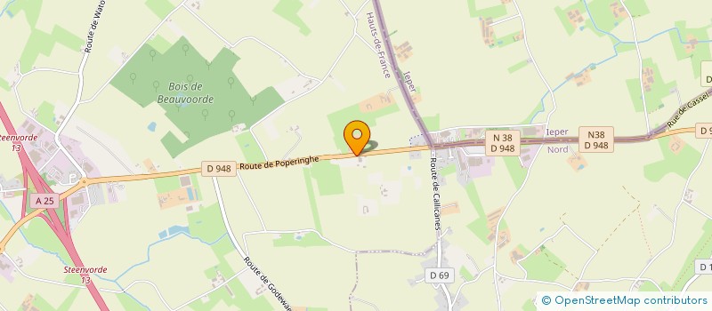 localisation de l'entreprise DU TILLEUL  STEENVOORDE