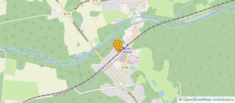 localisation de l'entreprise DU TILLEUL D'OR 2  PINON