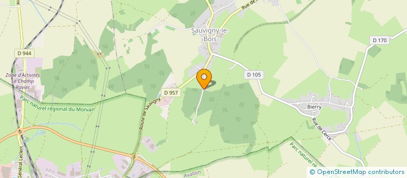 localisation de l'entreprise DU TONNERRE à SAUVIGNY-LE-BOIS