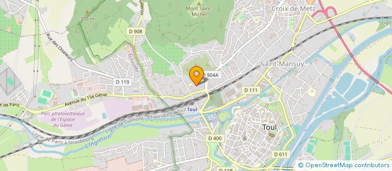 localisation de l'entreprise DU TOULOIS  TOUL