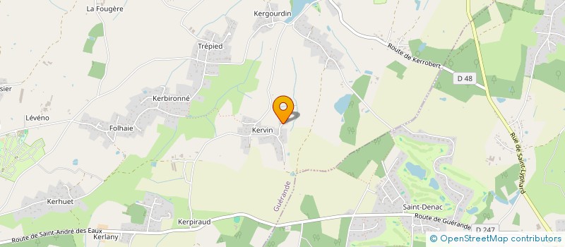 localisation de l'entreprise DU TRAICT DU MES  GUERANDE