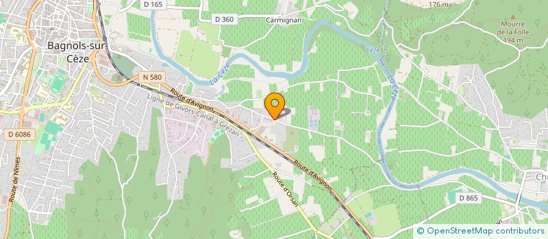localisation de l'entreprise DU TREFLE  BAGNOLS-SUR-CEZE