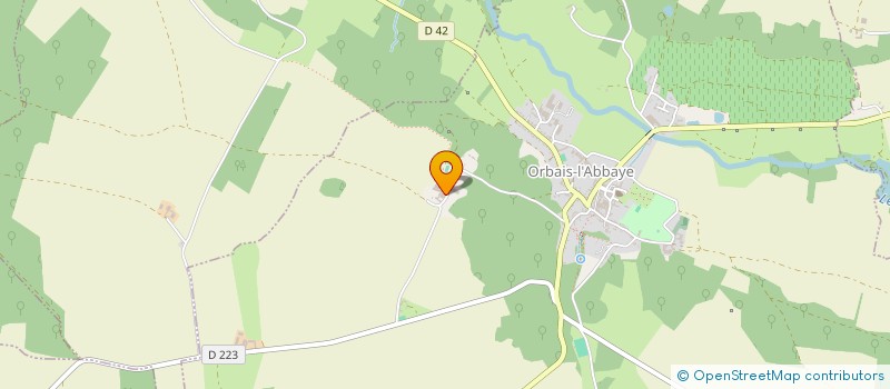 localisation de l'entreprise DU TREMBLAY  ORBAIS L'ABBAYE