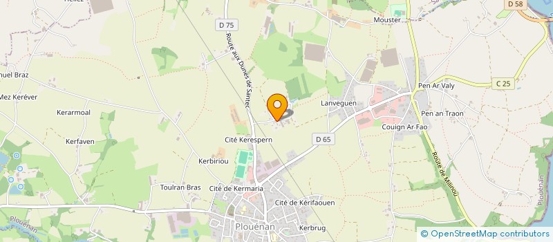 localisation de l'entreprise DU TRISKELL  PLOUENAN