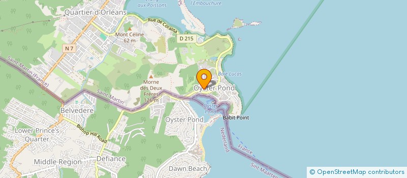 localisation de l'entreprise DU TROPICA  SAINT MARTIN