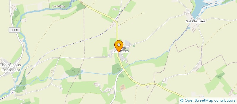 localisation de l'entreprise DU VAL  LES MEES