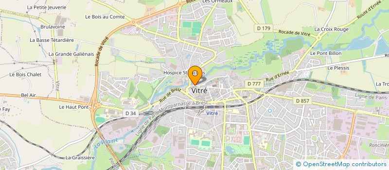 localisation de l'entreprise DU VAL  VITRE