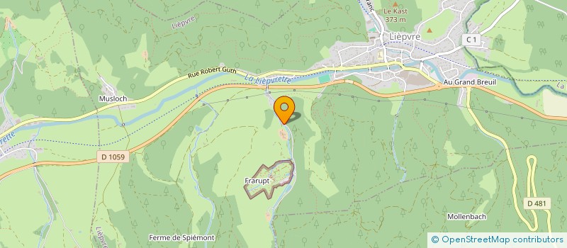 localisation de l'entreprise DU VAL D'ARGENT  LIEPVRE