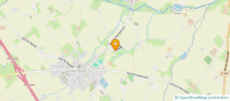localisation de l'entreprise DU VAL D'YSER à HERZEELE