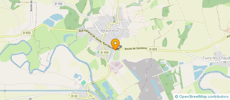 localisation de l'entreprise DU VAL DE BEAURIEUX  BEAURIEUX