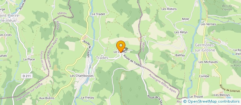 localisation de l'entreprise DU VAL DE GROSNE à DEUX-GROSNES