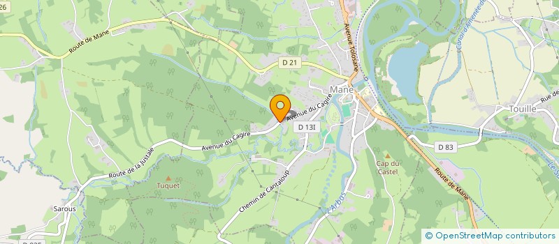 localisation de l'entreprise DU VAL DE LA CROIX  MANE