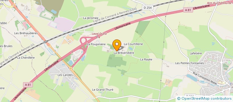 localisation de l'entreprise DU VAL DE LOIRE  CHANGE