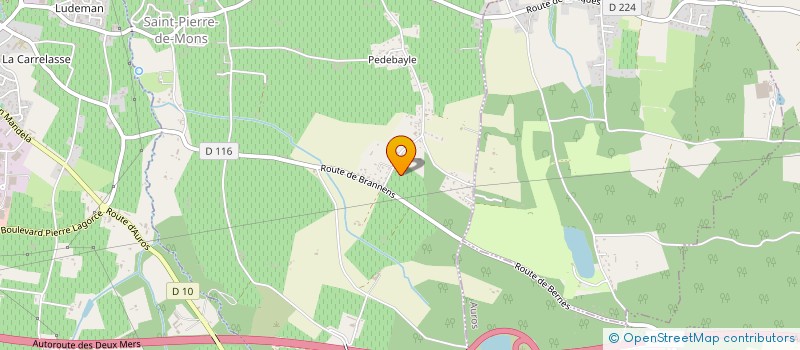 localisation de l'entreprise DU VAL DES HOUCHES  BISCARROSSE