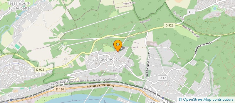 localisation de l'entreprise DU VAL HEBERT  EVECQUEMONT