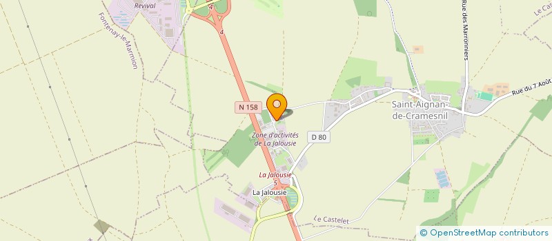 localisation de l'entreprise DU VAL ST JOSEPH  LE CASTELET