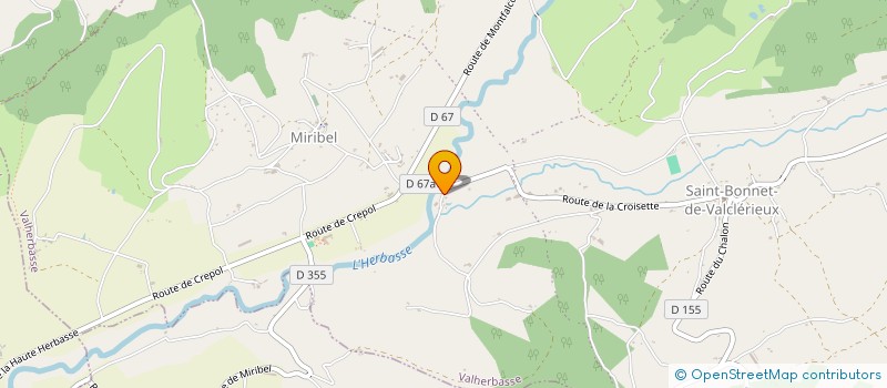 localisation de l'entreprise DU VALERE à VALHERBASSE