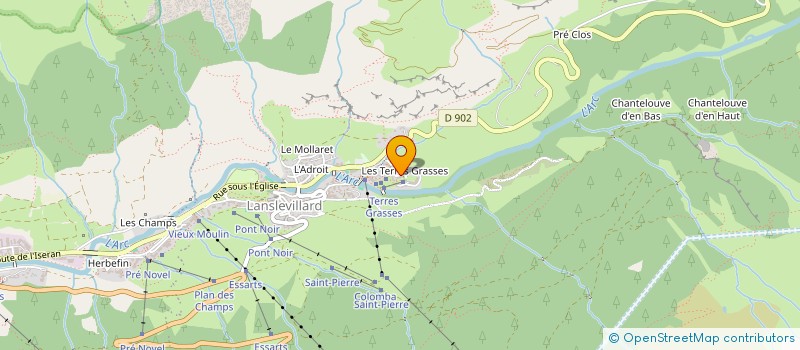 localisation de l'entreprise DU VALLON à BESSANS