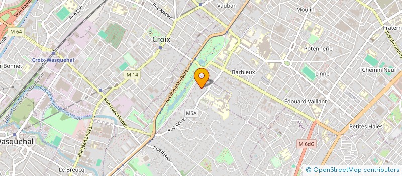 localisation de l'entreprise DU VALLON à CROIX