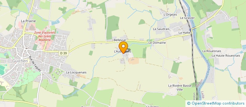 localisation de l'entreprise DU VALLON à GUICHEN