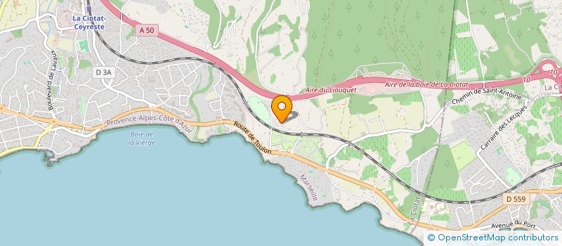 localisation de l'entreprise DU VALTEYSSE  LA CIOTAT