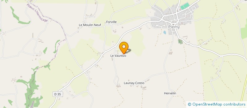 localisation de l'entreprise DU VAUREZO à PLEMY