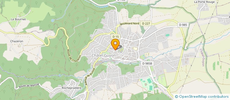 localisation de l'entreprise DU VENT DANS LES CORDES à CHATEL-GUYON