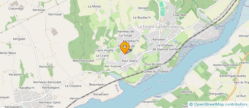 localisation de l'entreprise DU VENT DANS MES CHEVEUX  LA FOREST-LANDERNEAU