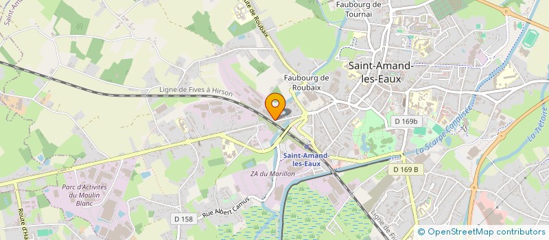 localisation de l'entreprise DU VENT DE BISE  SAINT-AMAND-LES-EAUX