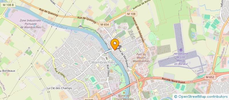 localisation de l'entreprise DU VENT ET DES FEUILLES  WAMBRECHIES