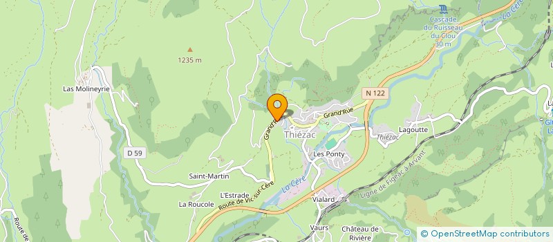 localisation de l'entreprise DU VENT SUR LES PLANCHES à THIEZAC