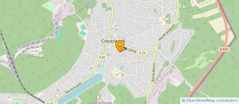 localisation de l'entreprise DU VERCORS  CREUTZWALD