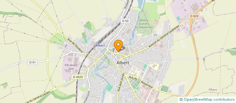 localisation de l'entreprise DU VERGER à AMIENS
