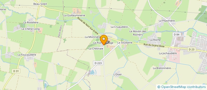 localisation de l'entreprise DU VERGER  LIGNE