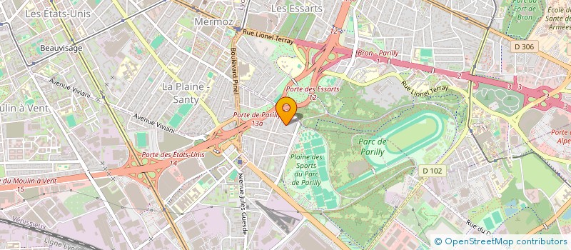 localisation de l'entreprise DU VERGER  VENISSIEUX