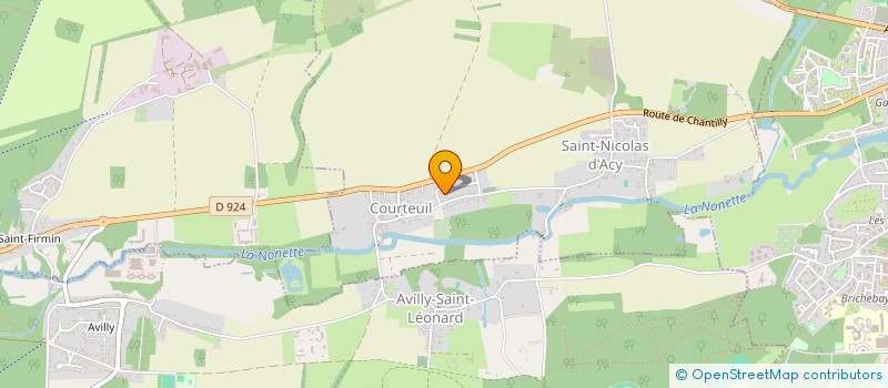 localisation de l'entreprise DU VERGER  SENLIS