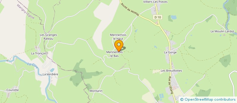 localisation de l'entreprise DU VERGER  QUARRE-LES-TOMBES