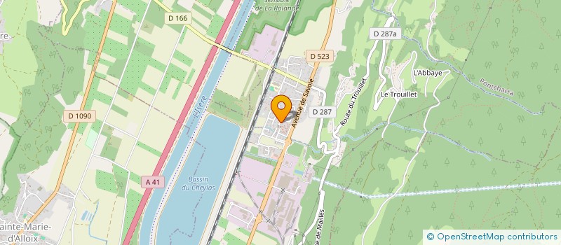 localisation de l'entreprise DU VERGER  LE CHEYLAS