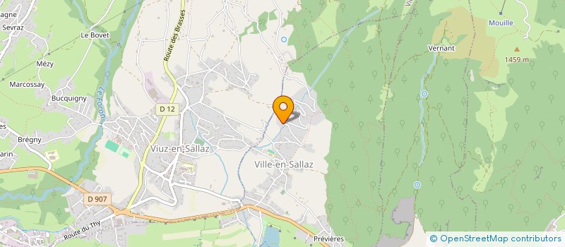 localisation de l'entreprise DU VERNEYS  VILLE-EN-SALLAZ