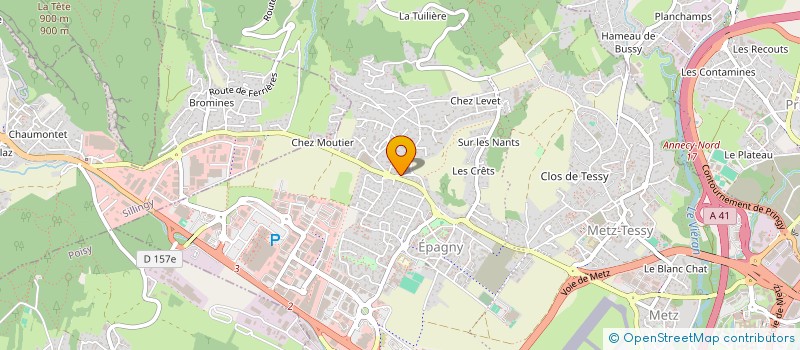 localisation de l'entreprise DU VERT AU MUR à EPAGNY METZ-TESSY