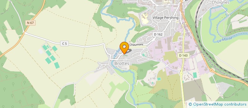 localisation de l'entreprise DU VERT COTEAU à CHAUMONT