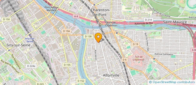 localisation de l'entreprise DU VERT DANS LA VIGNE à ALFORTVILLE