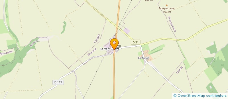 localisation de l'entreprise DU VERT GALANT à BEAUVAL